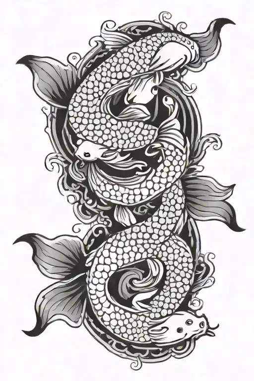 2 Koi Fish Yin Yang