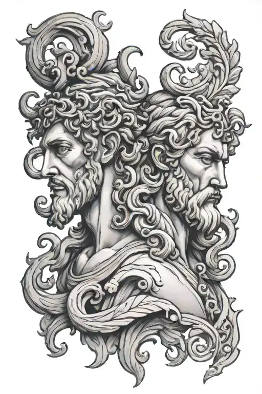 Rome Tattoo Zeus And Medusa
