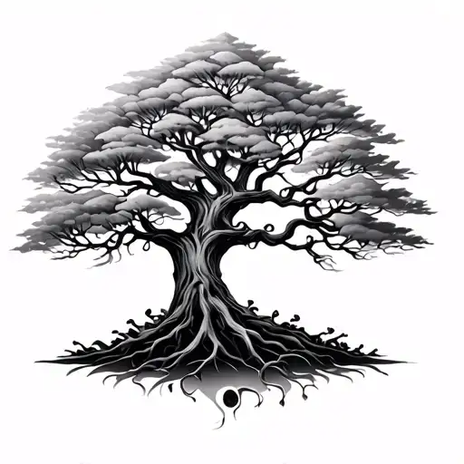 Tree Of Life With No Leafs Growing