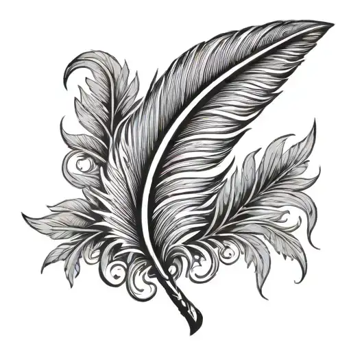 Feather Quill Pen Morphing