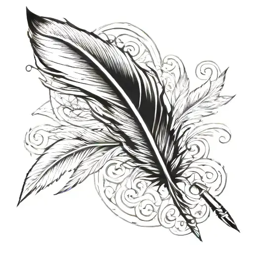 Angry Feather Quill Pen Transforming