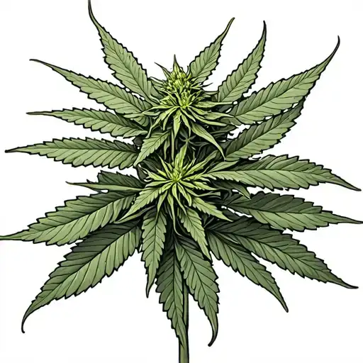 Cannabis Plant Growing