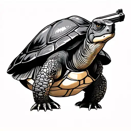 Turtle With A Shot Gun