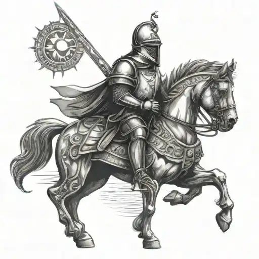 Knight With Sun For Head