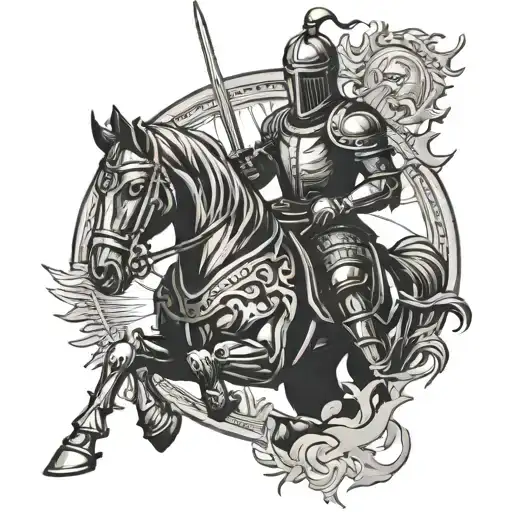 Knight With Sun For Head