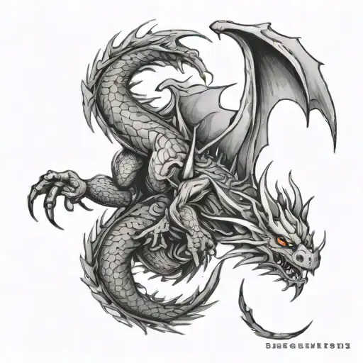 Small Dragon Tattoos On Shoulder