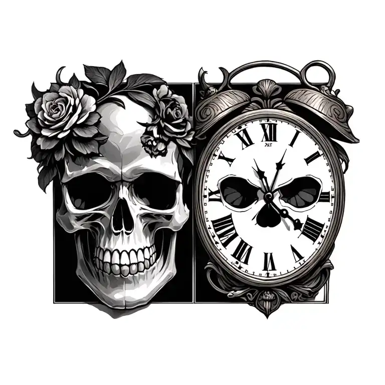 Clock Skull