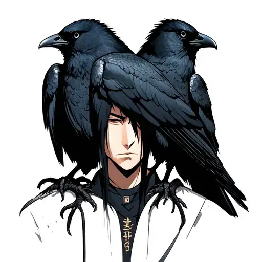 Itachi With Black Crows
