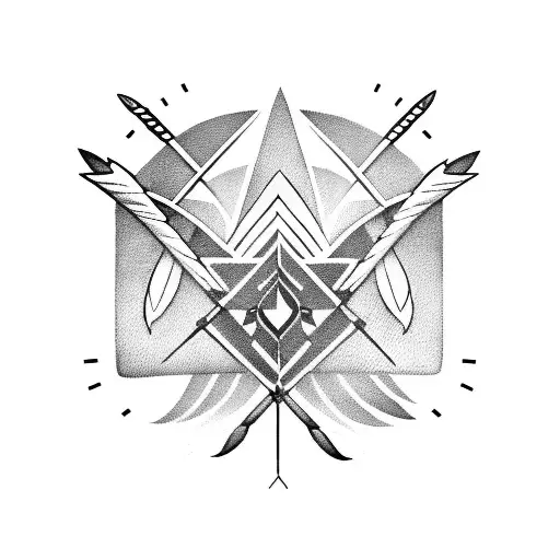 Native American Arrows Geometry