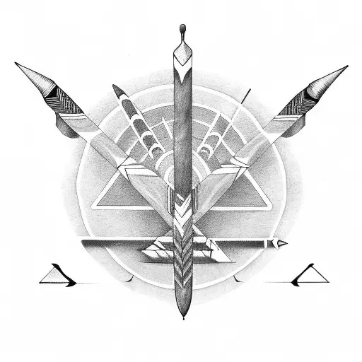 Native American Arrows Geometry