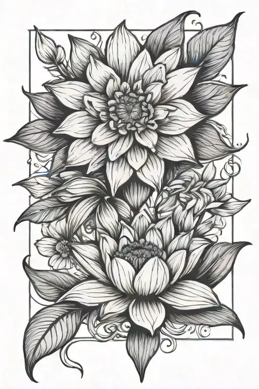 Waterlilly Daffodil Daisy