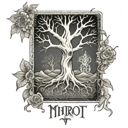 Tree Magic Death Tarot Card