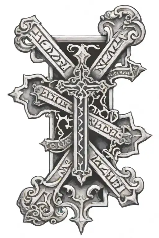 1942 In Roman Numerals With A Cross