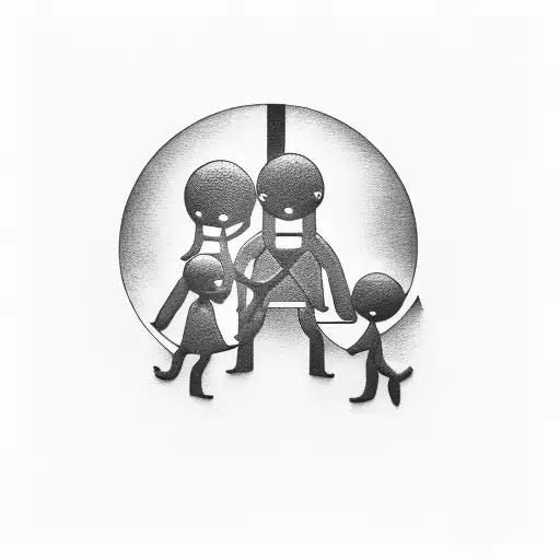 A Letter Collage Of A D M M M Ra Forming A Family Portrait