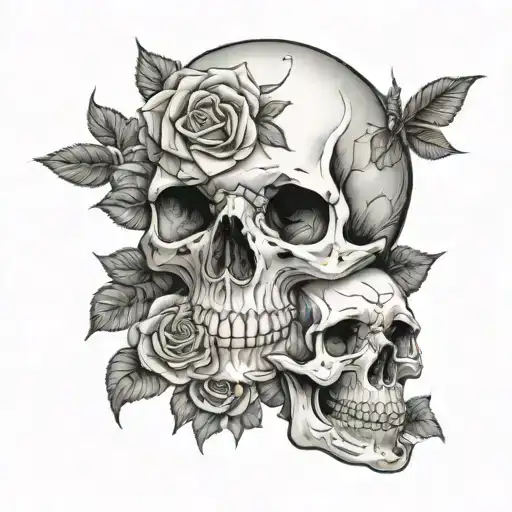 Skull And Roses