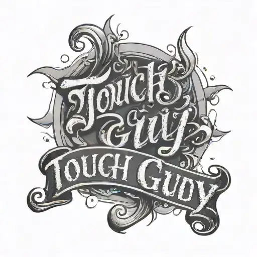 Tough Guy Cursive Writing With Claw Marks