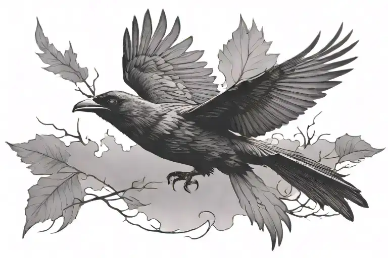 Crow Flying