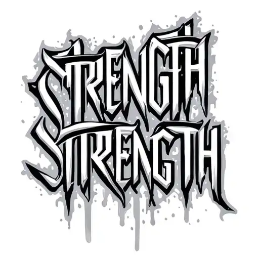 Strength Word Written