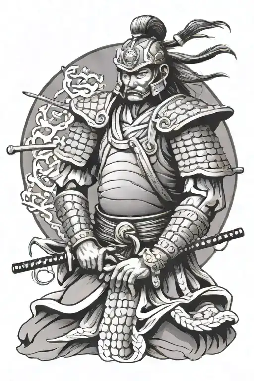 Samurai Warrior Meditating