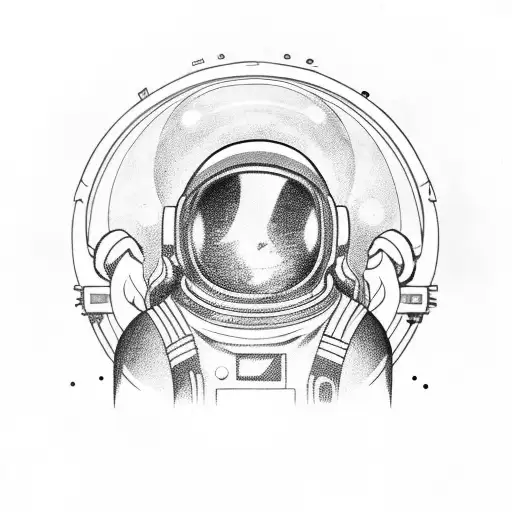 Astronaut With Spaceship