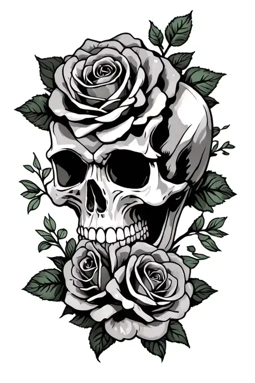 Skull And Roses