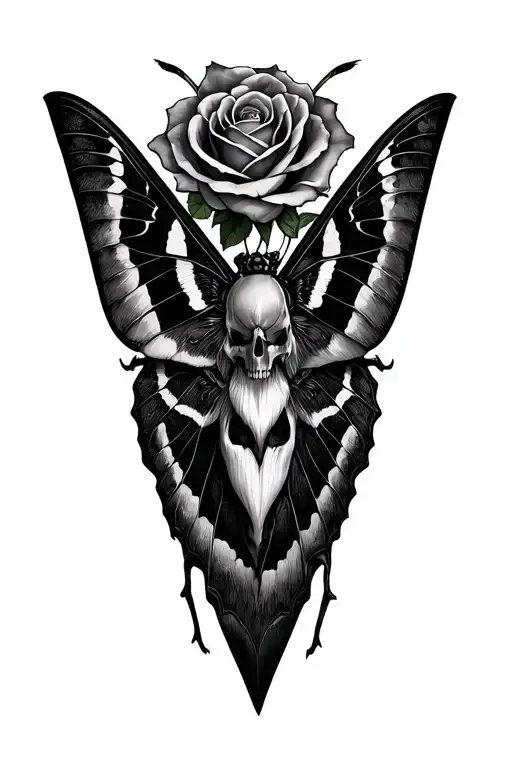 Death Moth Triangle Roses