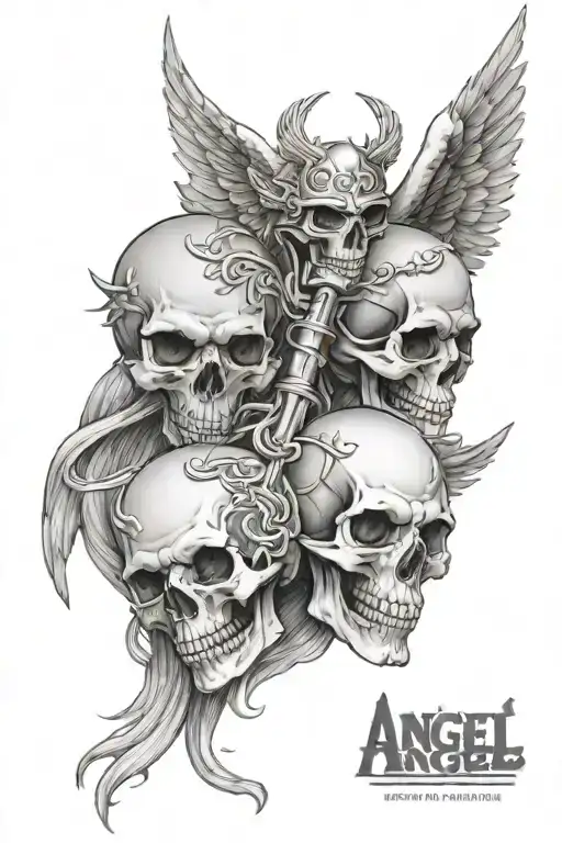 Skull And Angel