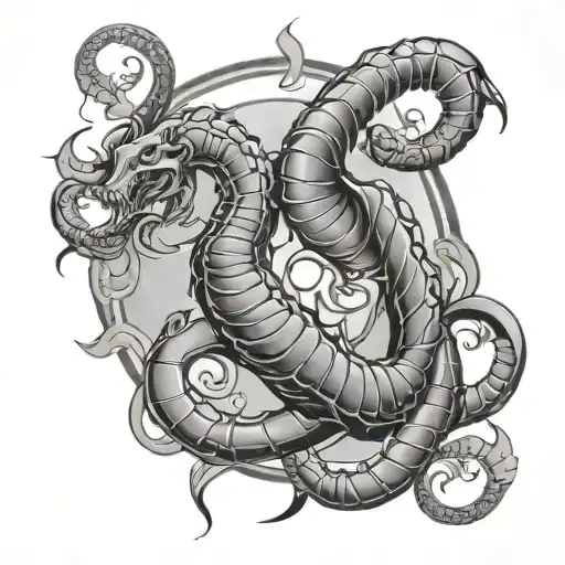 Scorpio And Aries Zodiac Symbol