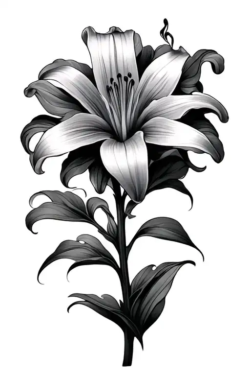 Lily Flower Surrounded