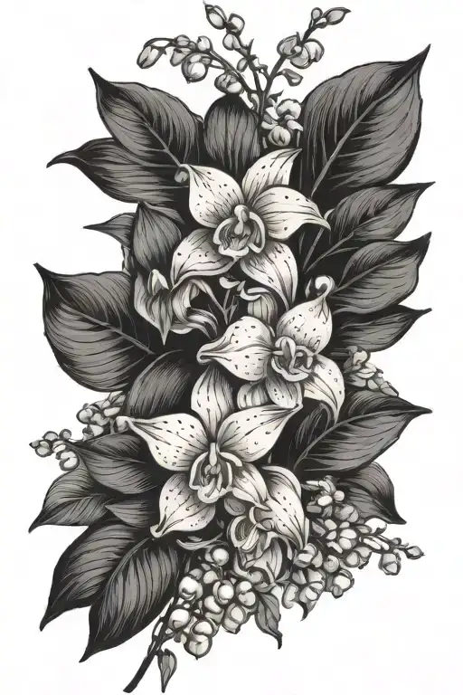 Violets And Lily Of The Valley Bouquet