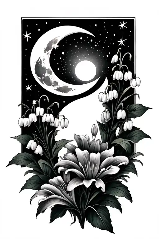 Taurs Lily Of The Valley Moon And Stars