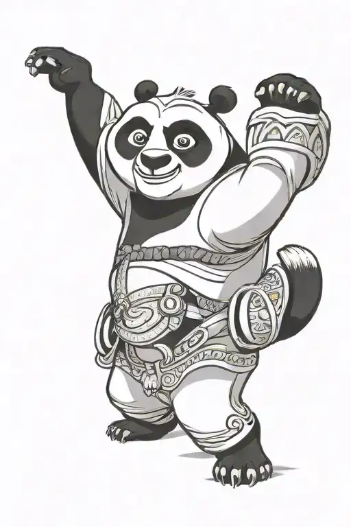 Kung Fu Panda Tattoo