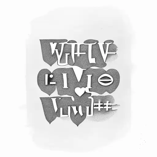 Write 'I Will Always Love You' Where Each Word Of Each Letter Is Layered