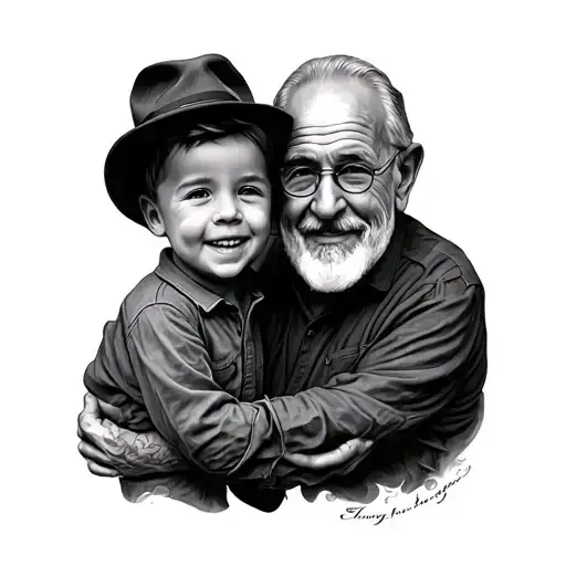 Grandfather With Grandson