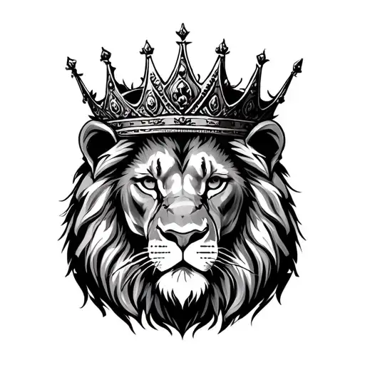 Lion Wearing A Crown
