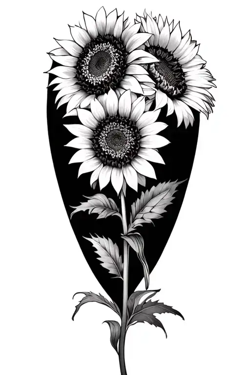 Asphodel And Sunflowers