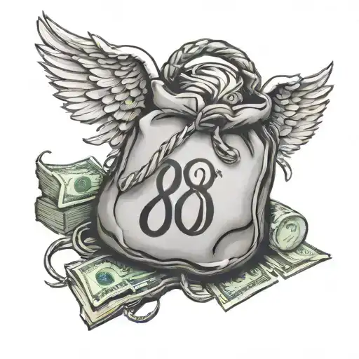 Money Bag And 888 Angel Number