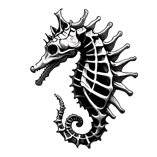 Seahorse Skeleton