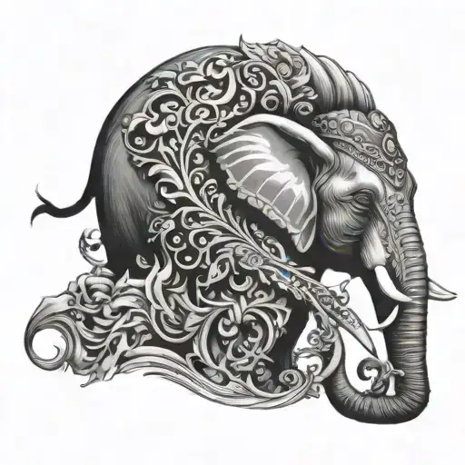 Elephant And Horse Head