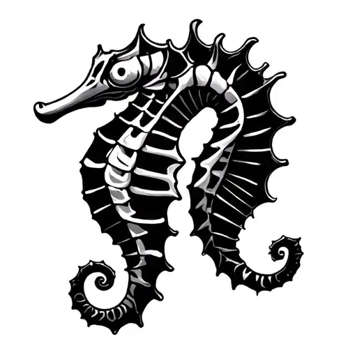 Seahorse Skeleton