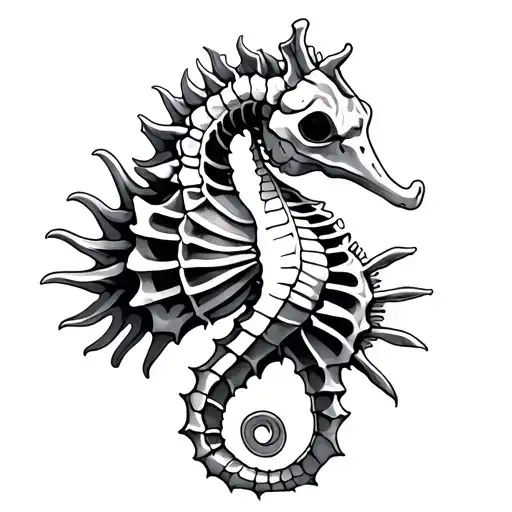Seahorse Skeleton