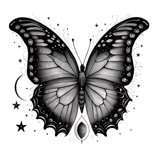 Butterfly Moon Stars Forming