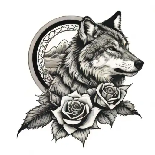 Wolf And A Rose