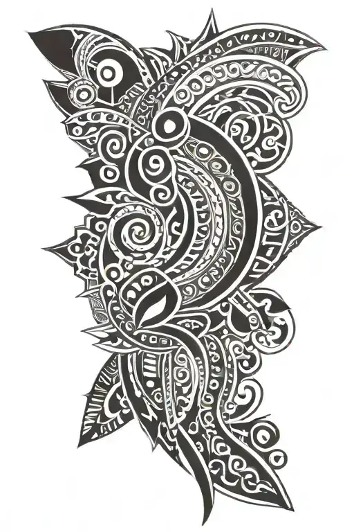 Tongan Tribal Patterns Mixed With German And Australian Art