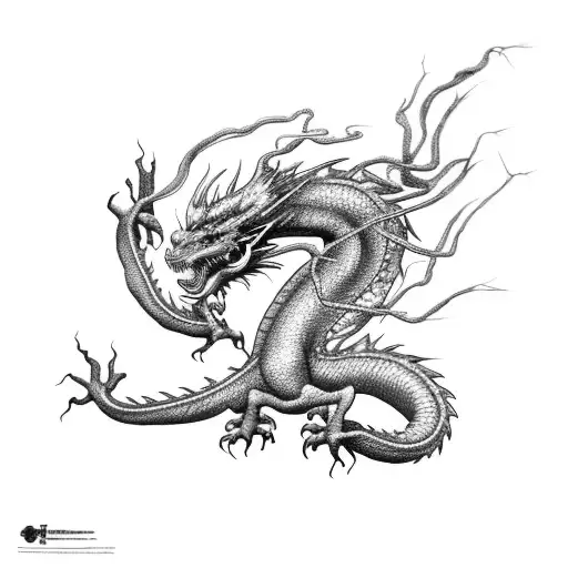 Lightning Turned To Dragon