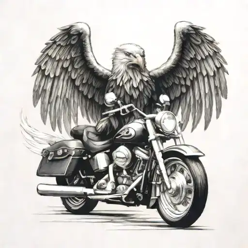 Harley Davidson Bike Racing An Eagle In A Speed Challenge