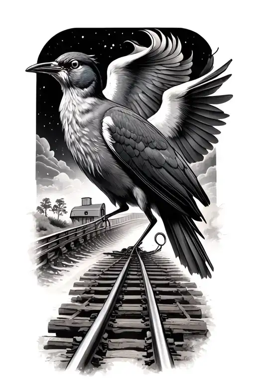 Hirondelle With Train Rails