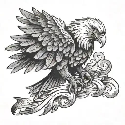 Eagle And Heart Made