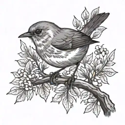 Small Robin On A Branch