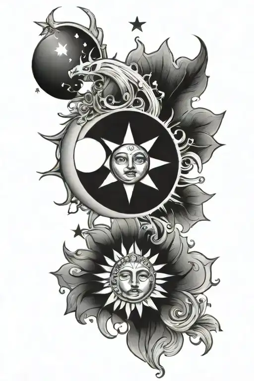 Sun Moon And Stars